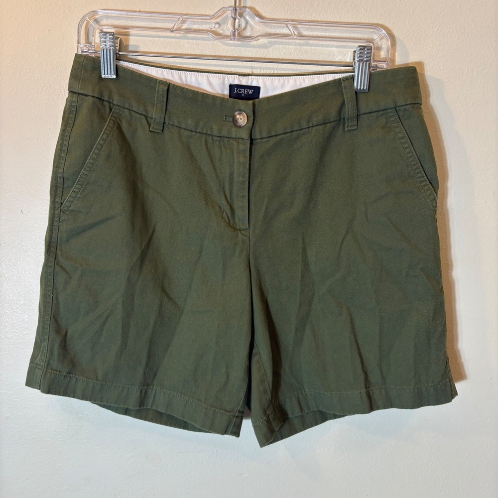 J. Crew Chino Shorts Size 4 Olive Green